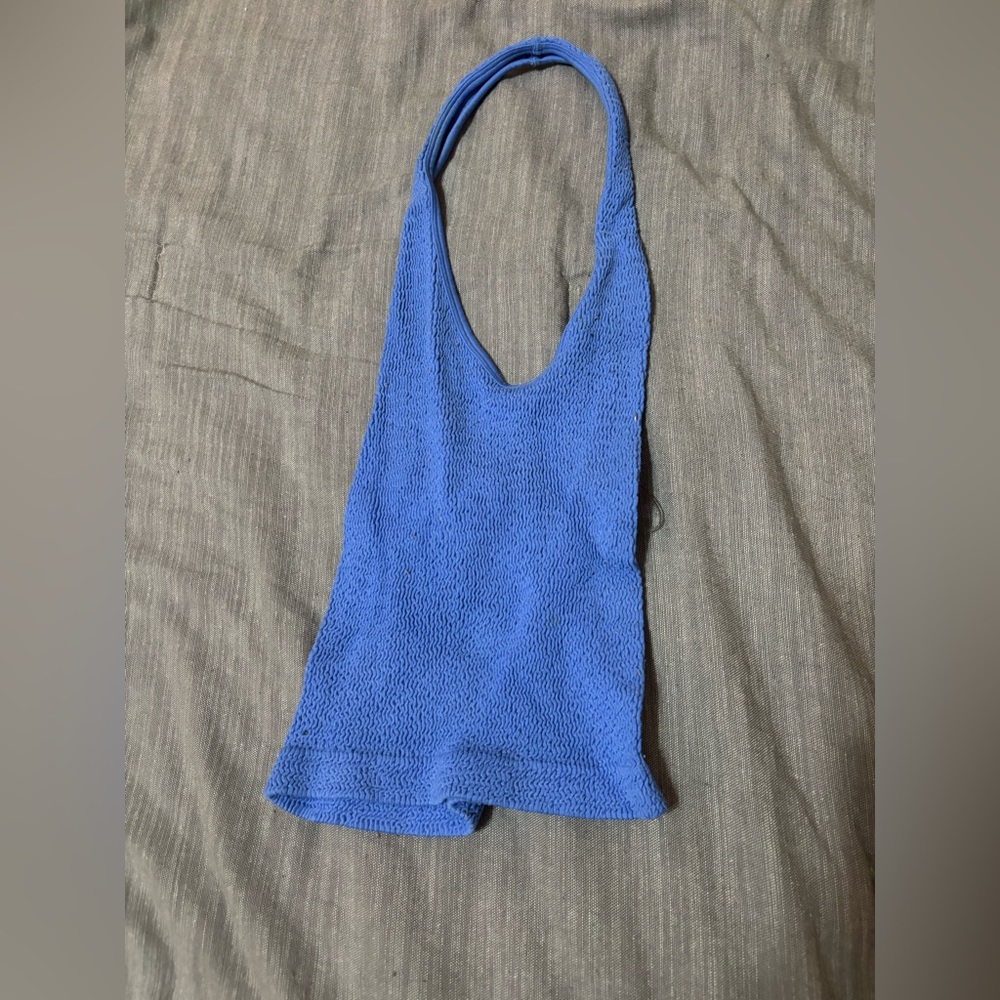 Blue halter top size S